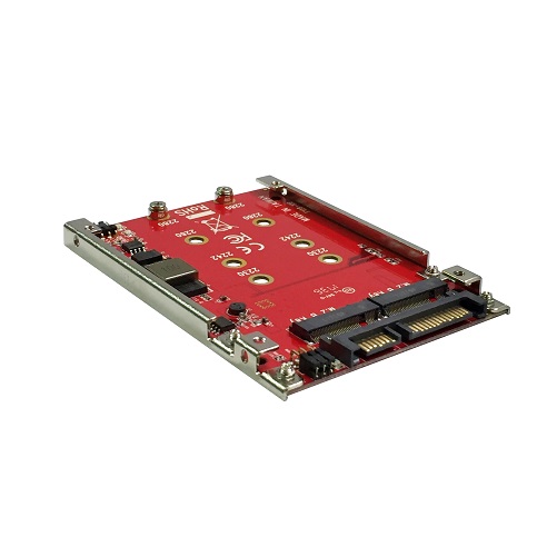 MT2-GX200R H/W RAID 2x M.2 SATA SSD to 2.5&rdquo; 7mm SATA III SSD