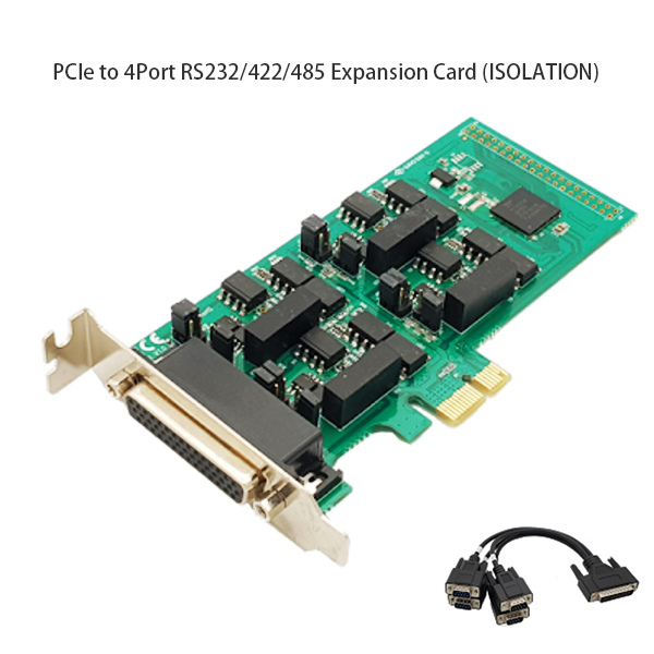 MTE-240AI   PCI to 4Port RS23/422/485 Expansion Card, Low Profile (ISOLATION)