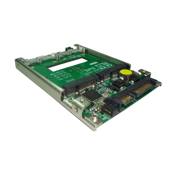 MT2-MX200R H/W RAID 2x mSATA SSD to 2.5&rdquo; 7mm SATA III SSD