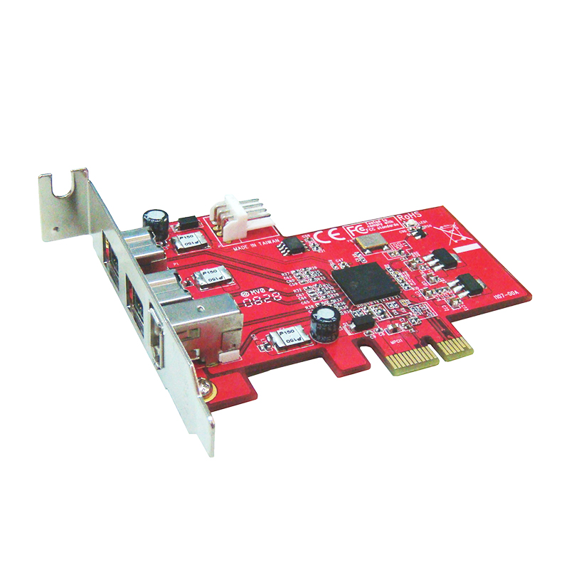 MTE-FW300 3-Port 1394a+b (1-Port 1394a & 2-Port 1394b) PCI Express card