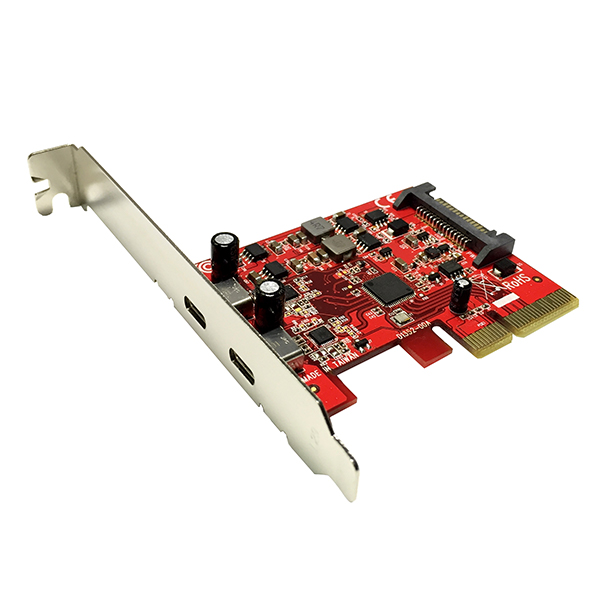 MTE-U3120 2-Port USB3.1 SuperSpeed+ 10Gbps PCI Express card  (Asmedia ASM2142 Based)